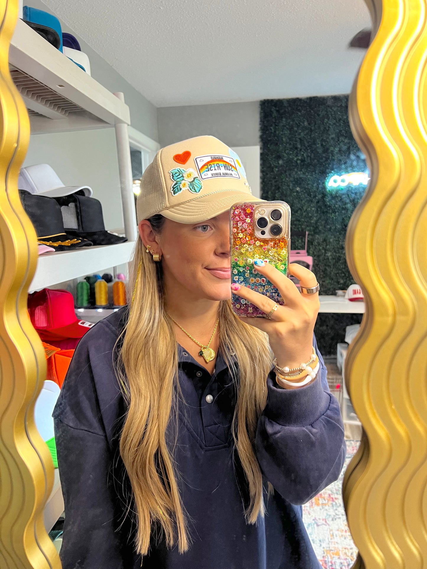 ‘SHE’S CUTE’ PATCH TRUCKER HAT